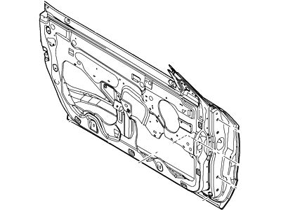 Ford AR3Z-6320125-A Door Assembly - Front, Driver Side AR3Z-6320125-A Ford Door Assembly - Front, Driver Side Illustration 1 of 1
