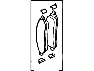 Mercury 6F2Z-2001-S Kit - Brake Shoe