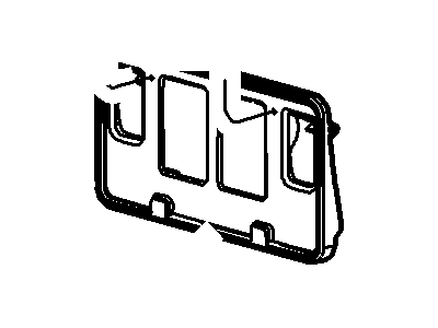 Ford 7L3Z-17A385-AA Bracket - License Plate 7L3Z-17A385-AA Ford Bracket - License Plate Illustration 1 of 1
