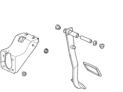 F3TZ-2455-A Ford Pedal Assembly - Brake Illustration 1 of 1