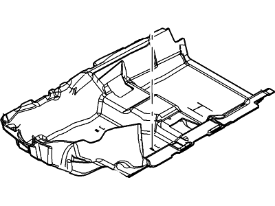 Ford DE9Z-7413001-AA Carpet - Floor - Passenger Compartment DE9Z-7413001-AA Ford Carpet - Floor - Passenger Compartment Illustration 1 of 1