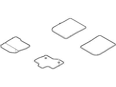 BE9Z-7413086-AD Ford Kit - Floor Contour Mat Illustration 1 of 1