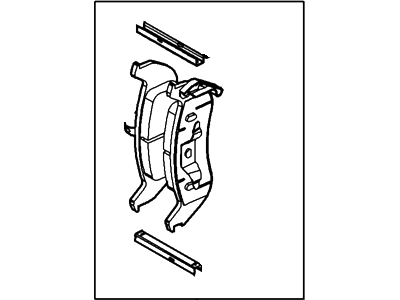 6W1Z-2200-AA Ford Kit - Brake Shoe And Lining Illustration 1 of 1