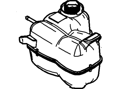 Ford 3L1Z-8A080-AA Tank Assembly - Radiator Overflow 3L1Z-8A080-AA Ford Tank Assembly - Radiator Overflow Illustration 1 of 1