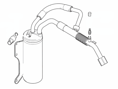 5C2Z-19C836-AA Ford Accumulator Assembly - Air Conditioning Illustration 1 of 1