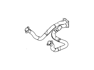 Ford F-250 Super Duty Exhaust Pipe - 5C3Z-5246-AA