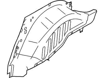 Lincoln 2L1Z-7827887-AA Panel And Wheelhouse - Qtr - Inner