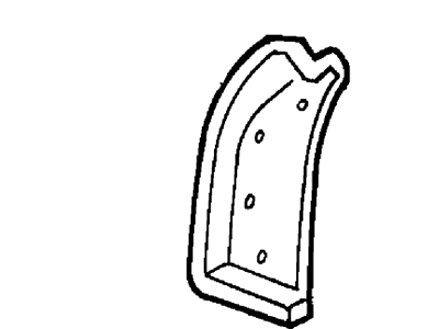 Ford F81Z-25025K11-AA Insulator, Driver Side F81Z-25025K11-AA Ford Insulator, Driver Side Illustration 1 of 1