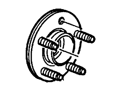Lincoln 1F1Z-1104-AA Hub Assy - Wheel                   
