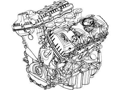 Ford DL3Z-6006-ARM Remanufactured Service Engine Assembly