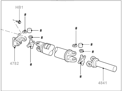 Ford 5L3Z-4602-DB Shaft Assy - Drive