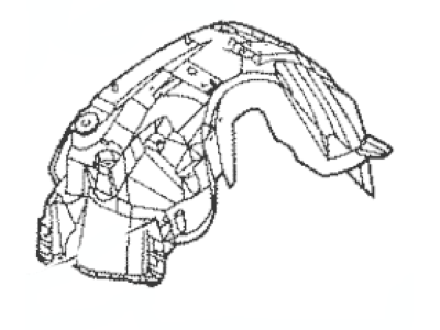 Lincoln XW1Z-16054-AA Apron Assembly - Front Fender