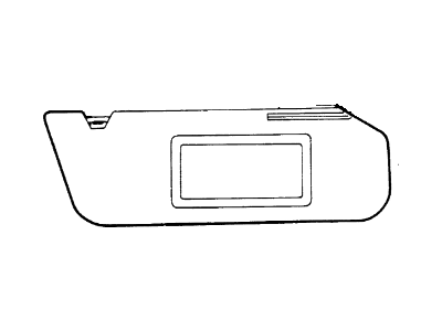Ford 2C2Z-1504104-AAA Visor Assembly - Sun, Passenger Side 2C2Z-1504104-AAA Ford Visor Assembly - Sun, Passenger Side Illustration 1 of 1