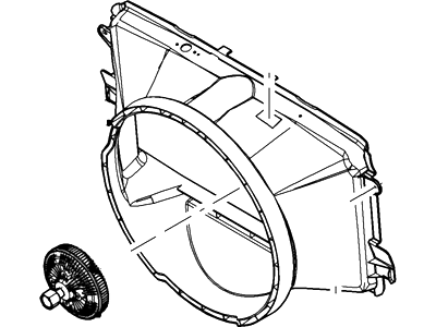 Ford 4L3Z-8146-BAB Shroud - Radiator Fan 4L3Z-8146-BAB Ford Shroud - Radiator Fan Illustration 1 of 1