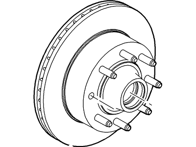 Ford GU2Z-1V102-A Hub And Disc Assy