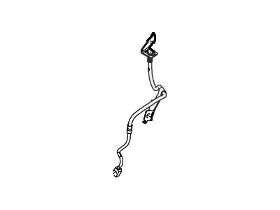 DC3Z-2078-C Ford Hose Assembly - Brake, Passenger Side Illustration 1 of 1