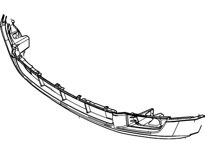 7T4Z-17D957-BCP Ford Bumper Assembly - Front, Lower Illustration 1 of 1