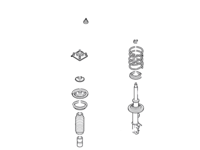 GU2Z-18A092-AF Ford Strut - Loaded Assembly, Driver Side Illustration 1 of 1