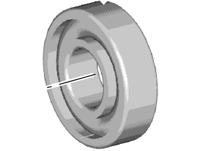 Ford YS4Z-7025-BA Bearing Assembly - Roller YS4Z-7025-BA Ford Bearing Assembly - Roller Illustration 1 of 1