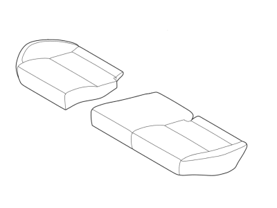 Ford F1EZ-5863805-HB Cover Assy - Rear Seat Cushion
