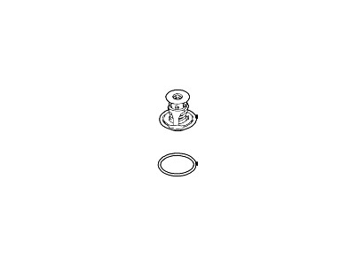 Ford 5F9Z-8575-AA Thermostat Assembly 5F9Z-8575-AA Ford Thermostat Assembly Illustration 1 of 1