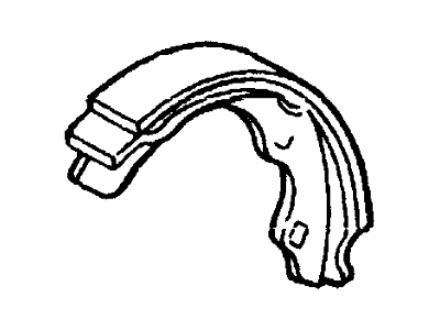 Mercury Parking Brake Shoes - F7CZ-2200-BA