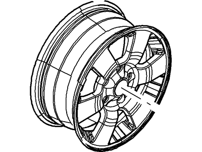 8L8Z-1007-D Ford Wheel Assembly Illustration 1 of 1