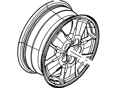 Ford 8L8Z-1007-F Wheel Assembly 8L8Z-1007-F Ford Wheel Assembly Illustration 1 of 1
