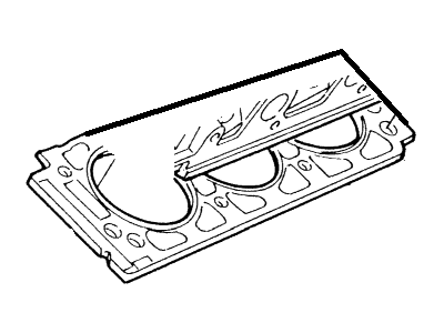 Ford 2S7Z-6051-CB Gasket - Cylinder Head, Driver Side 2S7Z-6051-CB Ford Gasket - Cylinder Head, Driver Side Illustration 1 of 1