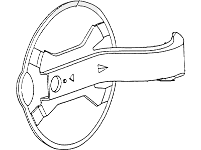F65Z-83405A26-AA Ford Fuel Door, Rear Illustration 1 of 1
