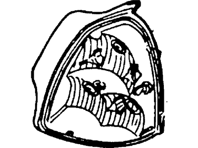 Lincoln XW1Z-13404-AA Lamp Assembly - Rear, Stop