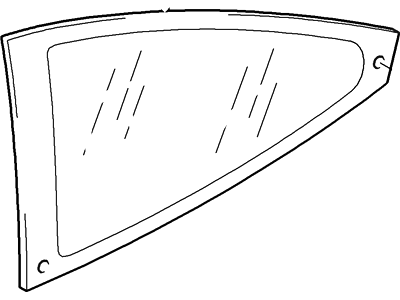 1S4Z-6129710-AA Ford Glass - Quarter Window, Passenger Side Illustration 1 of 1
