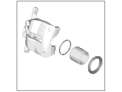 Ford AY1Z-2B120-B Caliper Assembly - Brake - Less Pads, Passenger Side AY1Z-2B120-B Ford Caliper Assembly - Brake - Less Pads, Passenger Side Illustration 1 of 1