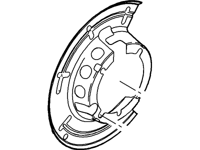 5C3Z-2K004-BA Ford Shield - Splash, Passenger Side Illustration 1 of 1