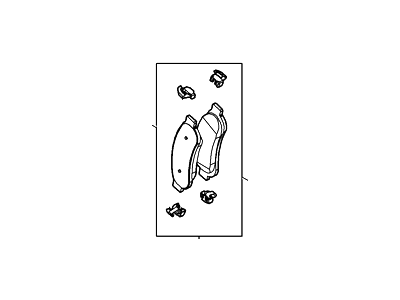 Ford AC3Z-2200-B Kit - Brake Lining