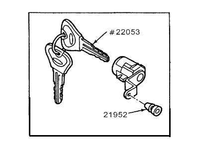 Mercury Ignition Lock Assembly - F7CZ-5422050-AC