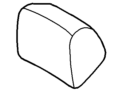 Ford BL3Z-15610A62-JB Cover - Headrest - Roll Type, Center BL3Z-15610A62-JB Ford Cover - Headrest - Roll Type, Center Illustration 1 of 1