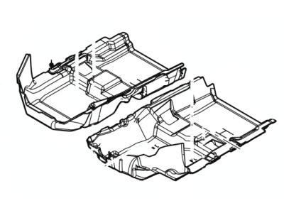 Ford DA8Z-7413000-AA Carpet - Floor, Passenger Side DA8Z-7413000-AA Ford Carpet - Floor, Passenger Side Illustration 1 of 1