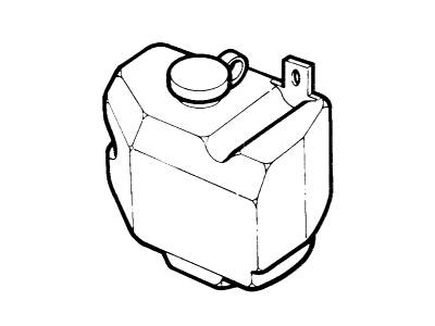 Ford E-250 Econoline Club Wagon Windshield Washer Fluid Reservoir - E4UZ-17618-A