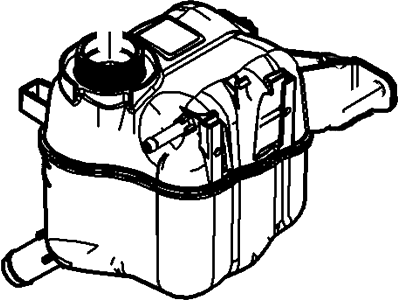 Ford AG1Z-8A080-B Tank Assembly - Radiator Overflow AG1Z-8A080-B Ford Tank Assembly - Radiator Overflow Illustration 1 of 1