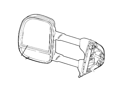 Ford 1C3Z-17682-AABCP Mirror Assy - Rear View Outer