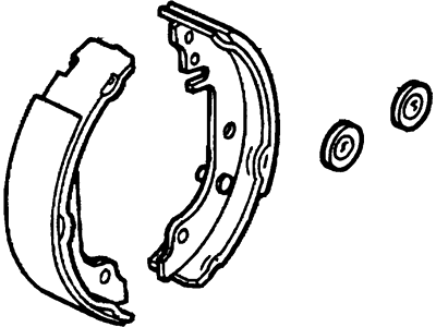 Mercury F5RZ-2200-A Kit - Brake Shoe And Lining