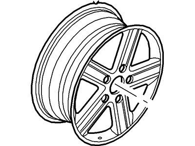 5L8Z-1007-EB Ford Wheel Assembly Illustration 1 of 1