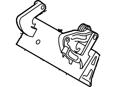 Mercury 1L2Z-7843400-AB Handle With Lock Cylinder And Keys