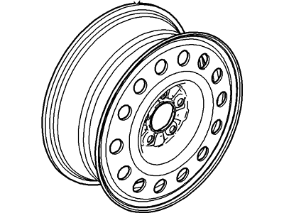 Ford F4ZZ-1K007-B Compact Spare F4ZZ-1K007-B Ford Compact Spare Illustration 1 of 1