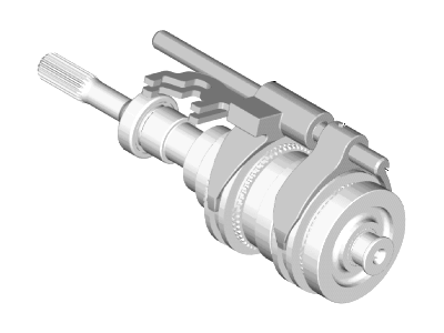 AV6Z-7230-B Ford Fork - Selector Illustration 1 of 1