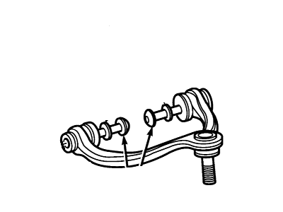Ford 6W1Z-3084-S Arm Assembly - Front Suspension, Passenger Side 6W1Z-3084-S Ford Arm Assembly - Front Suspension, Passenger Side Illustration 1 of 1