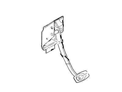 Ford 9C2Z-2455-D Pedal Assembly - Brake 9C2Z-2455-D Ford Pedal Assembly - Brake Illustration 1 of 1