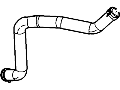 Ford 7T4Z-8C633-A Hose - Sub Tank 7T4Z-8C633-A Ford Hose - Sub Tank Illustration 1 of 1