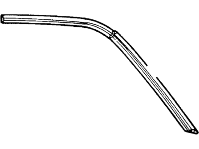 Ford 4C3Z-2851223-AA Weatherstrip, Driver Side 4C3Z-2851223-AA Ford Weatherstrip, Driver Side Illustration 1 of 1